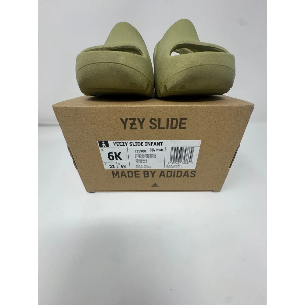 Adidas Yeezy Slide Infant Resin FZ5900 Green Kids Size 6K